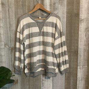 Lazy Sunday x Paper Crane LS striped Pullover